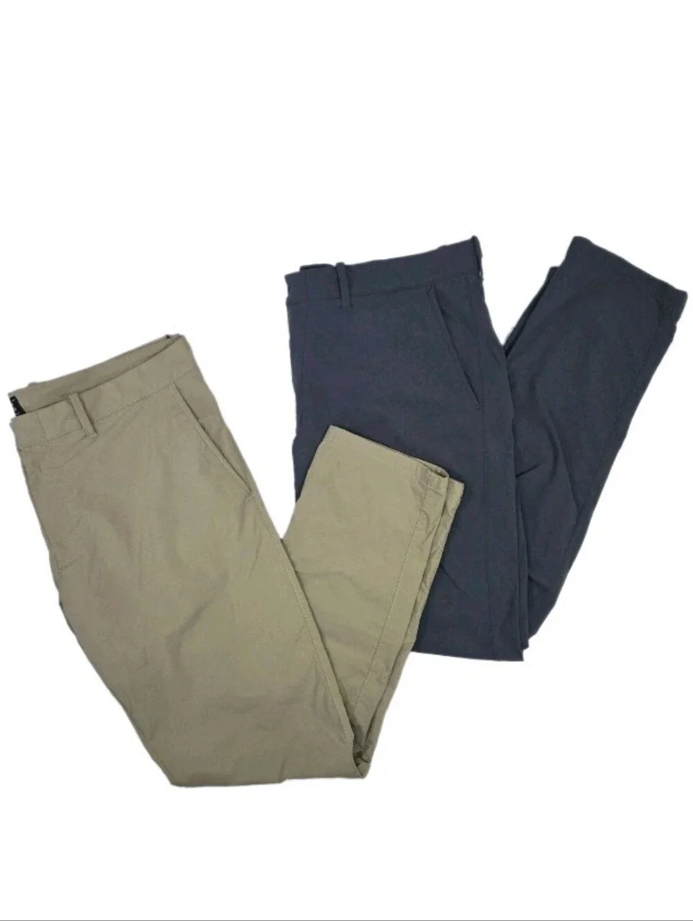 J. Crew 484 Slim Fit Tech Pants Size 36x32 Lot Of 2 Beige/Gray Golf Outdoor